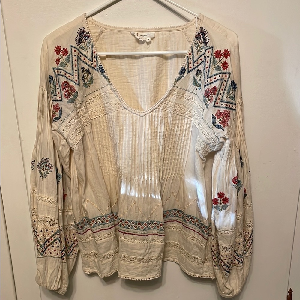 Embroidered Boho Blouse